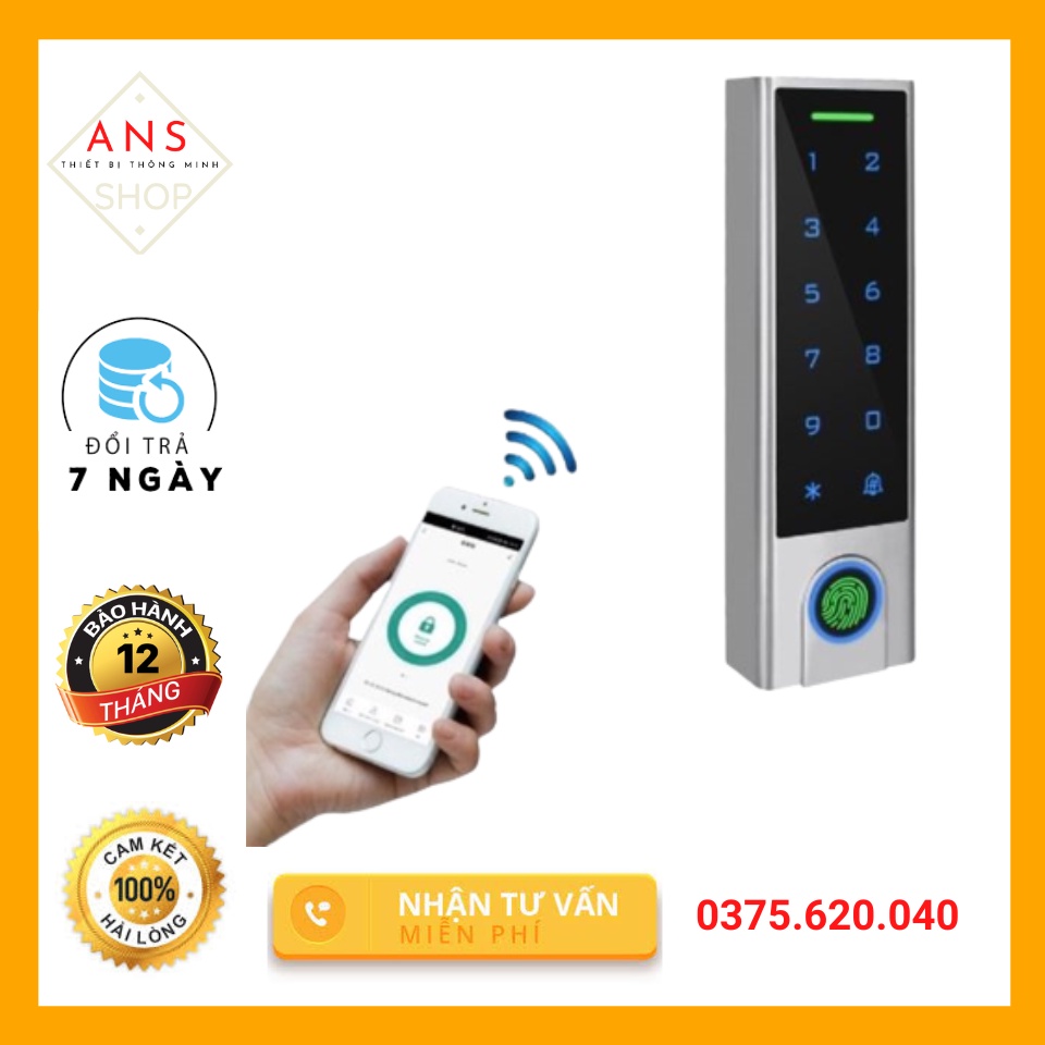 HF3-Đầu đọc vân tay Wifi, khóa vân tay cửa cuốn, kết hợp được tất cả các loại khóa điện tử, Access Control