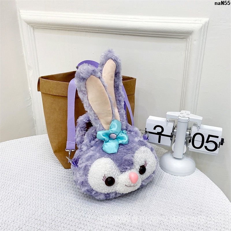 Lo Della Túi Đeo Chéo Vai Hình Tai Thỏ Bằng Lông Thỏ Phong Cách Loli Dành Cho Nữ