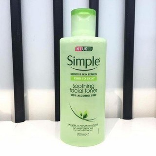 NƯỚC HOA HỒNG SIMPLE KIND TO SKIN SOOTHING FACIAL TONER 200m