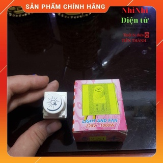 Dimo tròn, đi mơ đèn - đi mơ quạt - công tắc quạt - công tắc đèn 1000w cao cấp