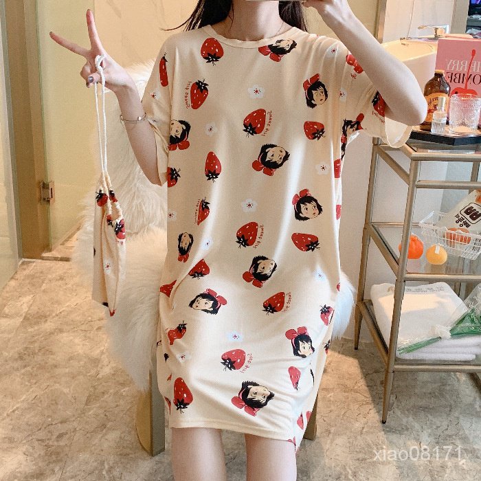 Đồ ngủ Dáng Rộng 9In In Hoạt Hình Cậu Bé Bút Chì Xiaoxin Maruko Mùa Hè Cho Nữ