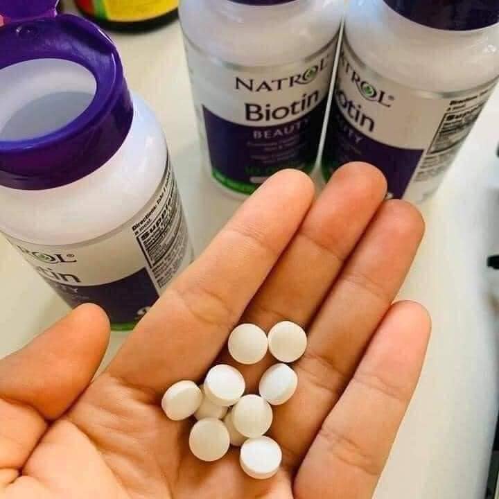 𝐕𝐢𝐞̂𝐧 𝐮𝐨̂́𝐧𝐠 𝐍𝐚𝐭𝐫𝐨𝐥 𝐁𝐢𝐨𝐭𝐢𝐧 𝟏𝟎𝟎𝟎𝟎𝐦𝐜𝐠 100 viên -  𝐭𝐚̣𝐦 𝐛𝐢𝐞̣̂𝐭 𝐧𝐨̂̃𝐢 𝐥𝐨 𝐫𝐮̣𝐧𝐠 𝐭𝐨́𝐜!! - hỗ trợ mọc tóc và ngăn ngừa rụng tóc