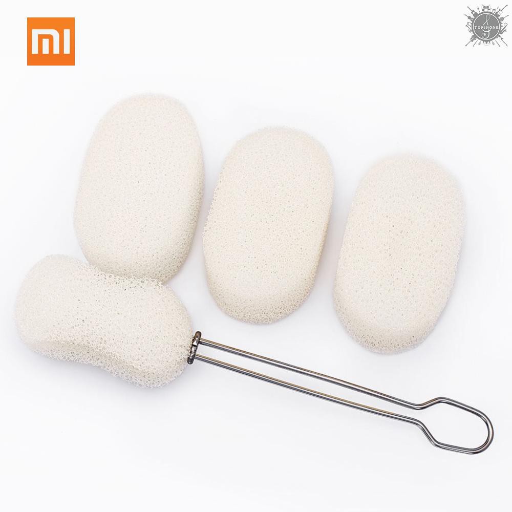 Cọ rửa ly bằng thép không gỉ Xiaomi Mijia Jiezhi + 3 đầu cọ thay thế tiện lợi