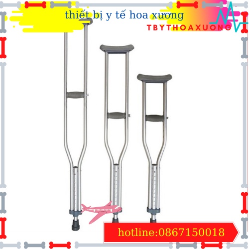 Nạng Chống Nách Bằng Inox Việt Nam - 1 Chiếc
