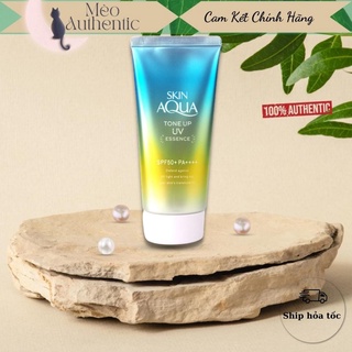 Kem chống nắng Skin Aqua Toneup UV Essence - màu xanh mint