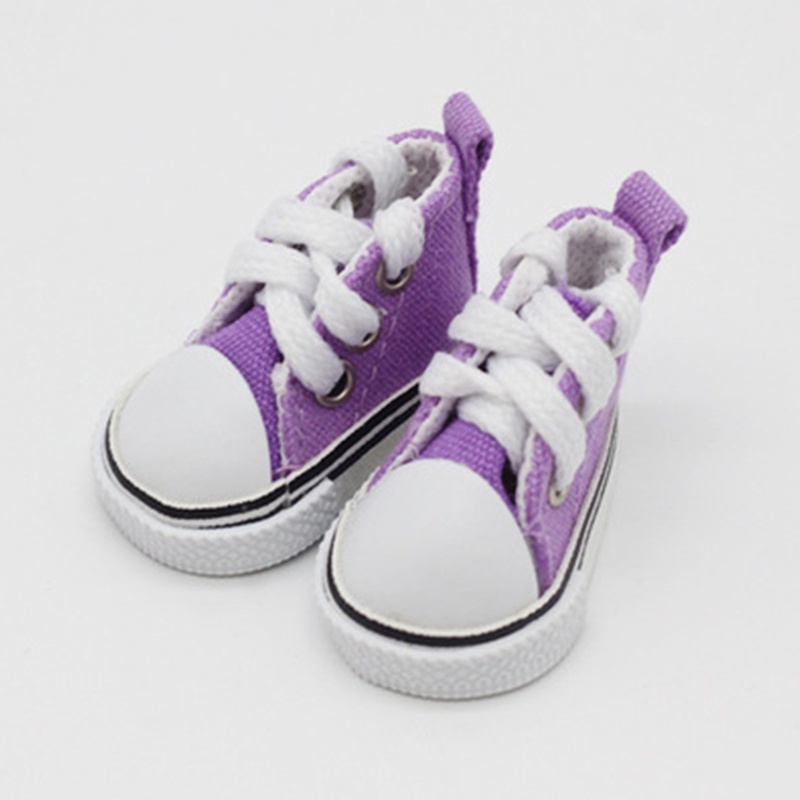 Giày Thể Thao Vải Bạt Cổ Cao 5cm Thời Trang Cho Búp Bê BJD 1/6