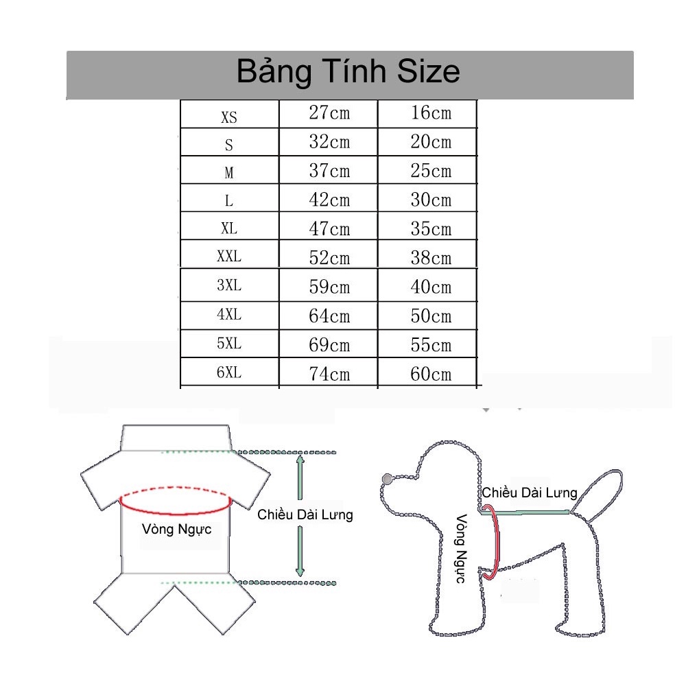 Quần Áo Thú Cưng, áo hoodie dành cho chó mèo, có từ size xs-6xl, A20