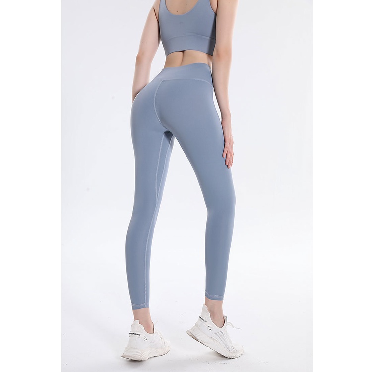 Quần Legging Thể Thao Lưng Cao Chất Liệu Co Giãn Thoáng Khí Nhanh Khô Thời Trang Cho Nữ