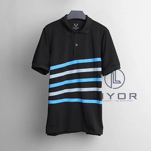 Áo thun polo áo phông nam có cổ thiết kế sọc in phối vải thun cá sấu cao cấp nhiều màu Liyorstore - ACB4062