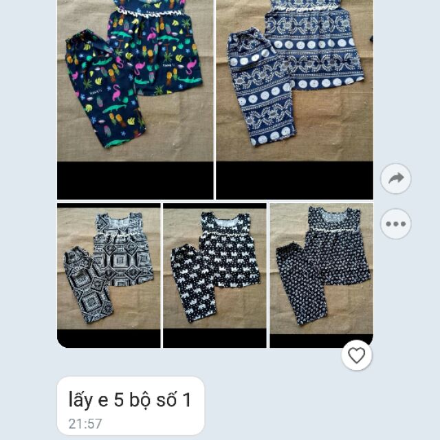 Combo 9 bộ bé gái