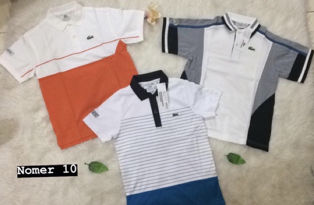 Áo Thun Polo Tay Ngắn Cổ Bẻ In Chữ Lacoste Size - 10