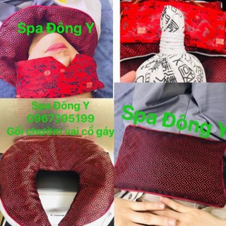[ ĐẸP TỪNG ĐƯỜNG KIM MŨI CHỈ] Thảo dược chườm mắt, gối chườm vai cổ gáy, gối chữ nhật