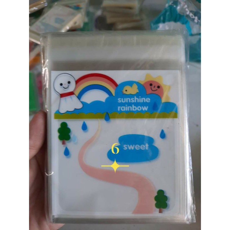 100 bao bì hoạ tiết đựng squishy hoặc bánh kẹo