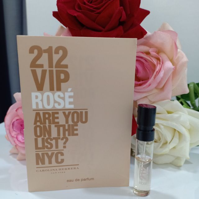 Vial nước hoa Carolina Herrera 212 VIP Rose (EDP) 1.5ml Auth 💯%