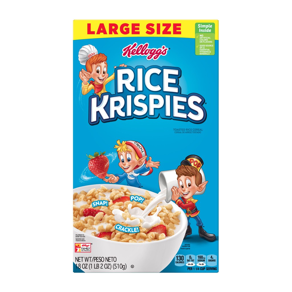 Cereal ăn sáng gạo giòn Kellogg's - 510gr