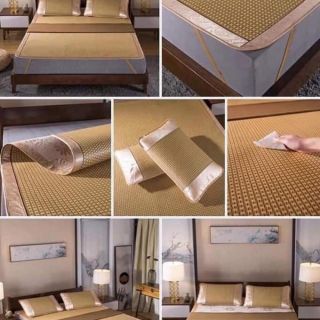 Chiếu mây điều hòa cao cấp loại đẹp kèm vỏ gối