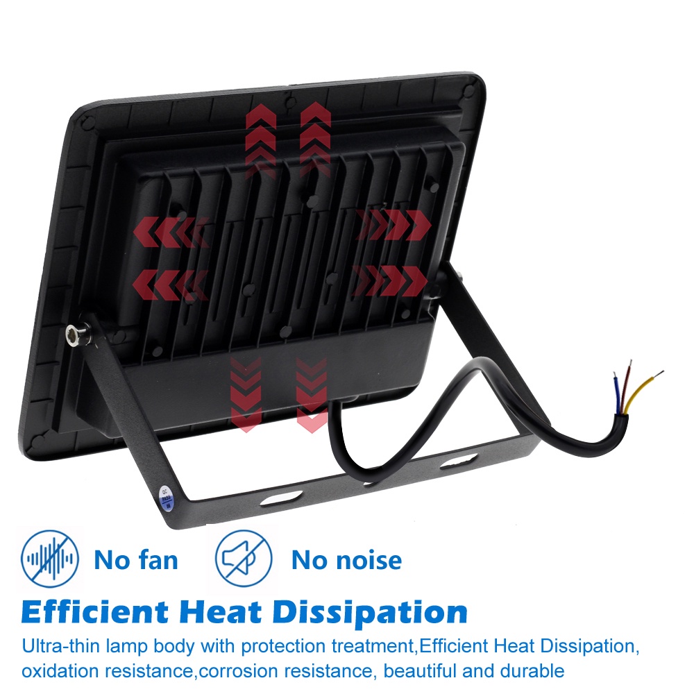 UV LED Đèn pha huỳnh quang chống thấm 50W 100W resin uv Đèn LED tia cực tím Ánh sáng đen IP66 Đèn pha chống thấm nước Trang trí Giáng sinh Tiệc Halloween