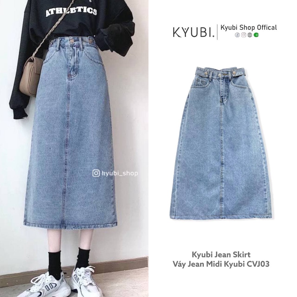 - Váy Bò dài Cạp cao Ulzzang Ky ubi CVJ03