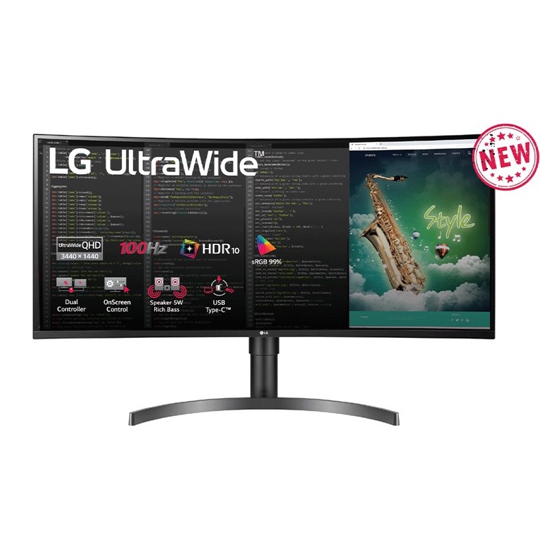 [Mã BMBAU200 giảm 7% đơn 699K] Màn hình cong LG 35WN75C-B 35&quot; 2K 100Hz HDR10 UltraWide