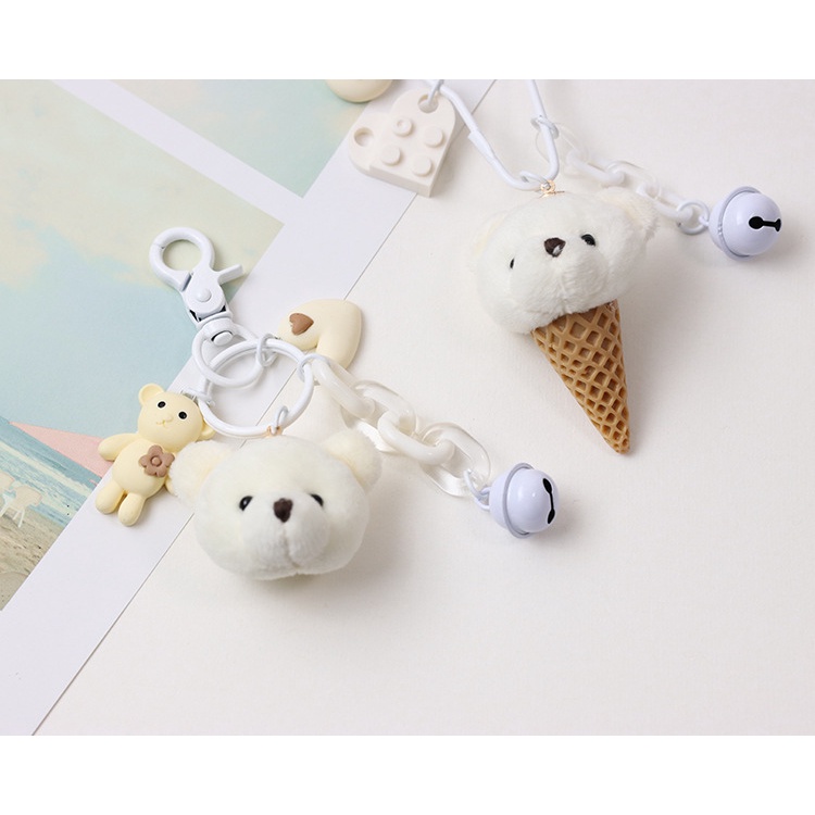 Mới Móc Khóa Hình Gấu Bông Đáng Yêu Cho Bé Gái