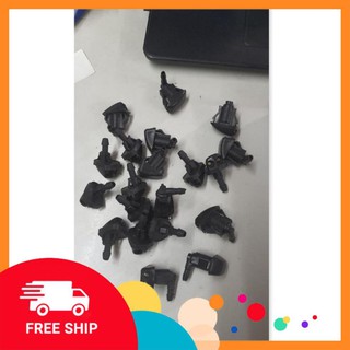 [New] núm phun nước rửa kính trên ca bô xe ô tô 2 vòi thẳng và cong -OTBE