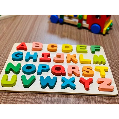Đồ chơi trẻ em bảng chữ cái ToyBox bằng gỗ nhiều màu sắc