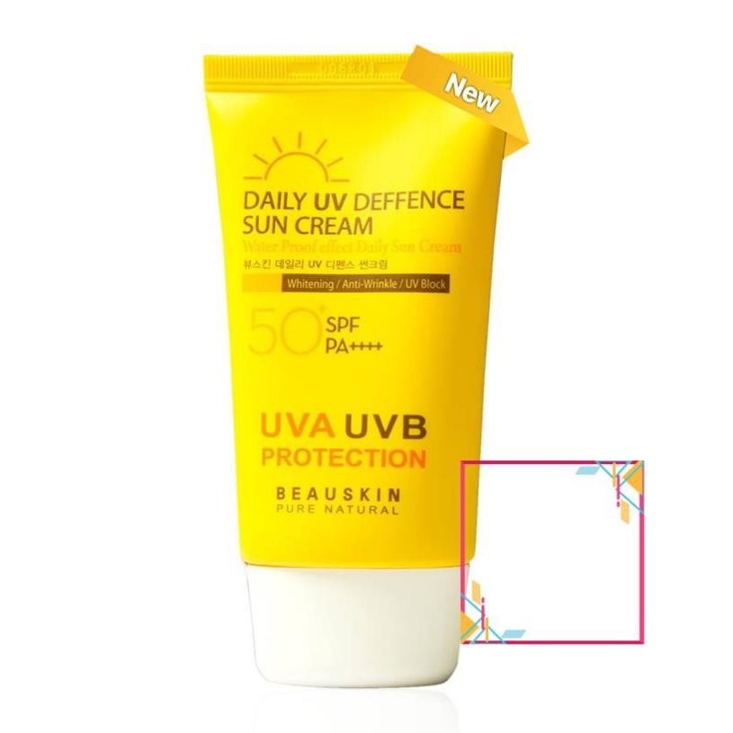 HÀNG CHÍNH HÃNG- Kem Chống Nắng Lên Tông, Dưỡng Trắng Da Beauskin Daily UV Deffence Sun Cream SPF 50 PA+++ Hàn quốc 50ml