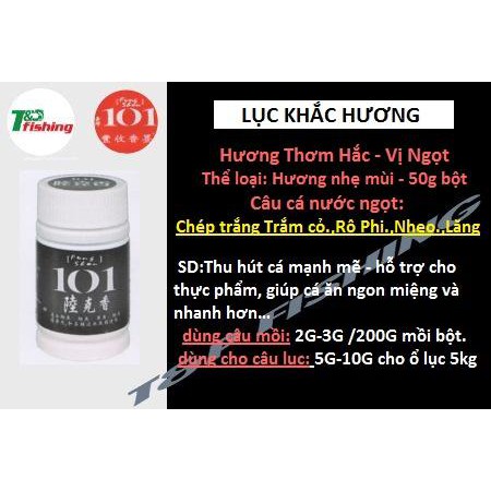 Hương liệu pha chế mồi câu cá 101 Đài Loan
