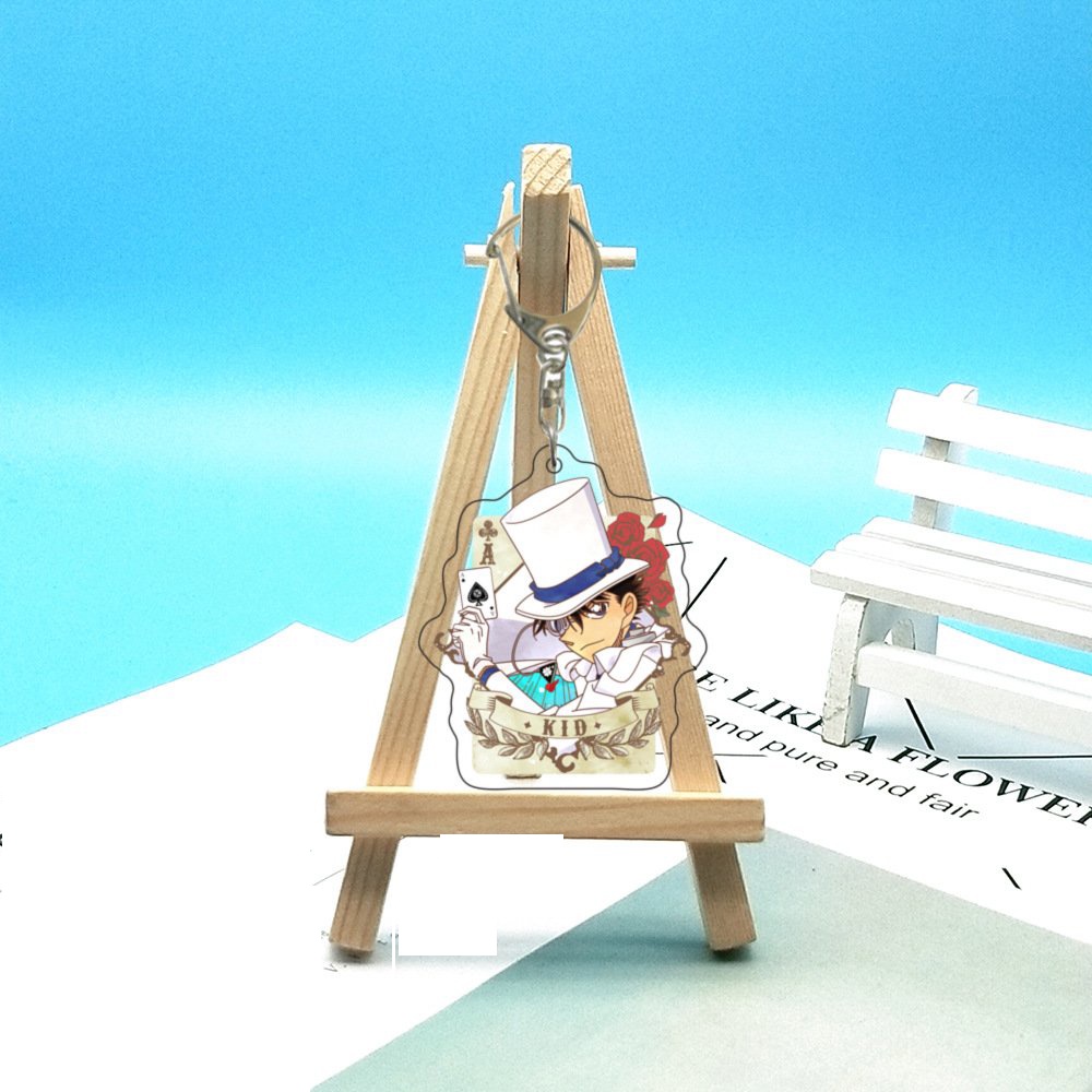 ( Mica trong acrylic ) Móc khóa THÁM TỬ LỪNG DANH CONAN Detective Conan ver CARD anime chibi dễ thương xinh xắn