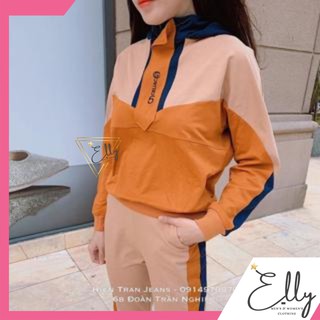 Sỉ bộ thể thao nữ màu cam sữa