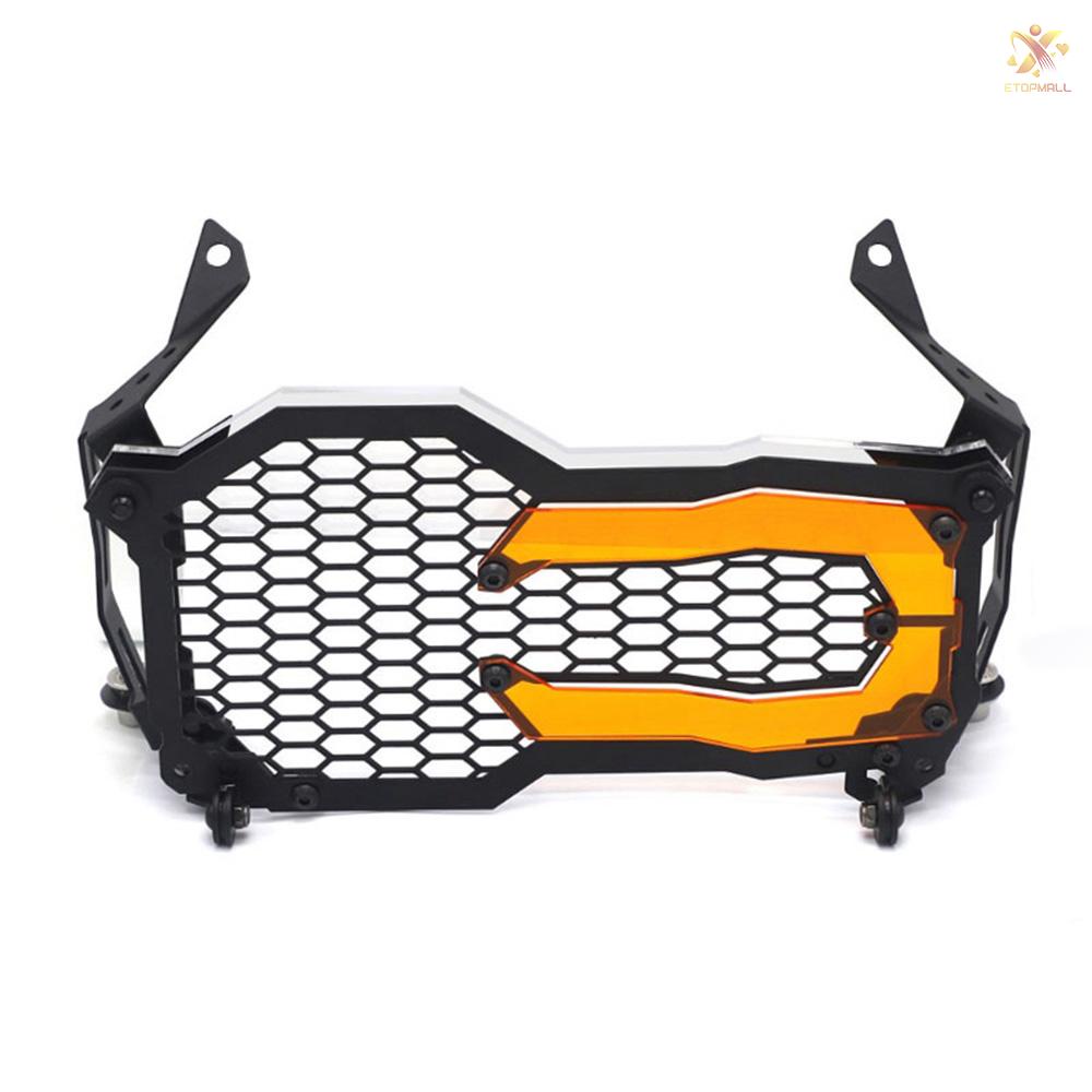 ET Motorcycle Headlight Headlamp Guard Protective Grill Cover with 1 Lamp Slice Replacement for BMW R1200 R1250 GS ADV