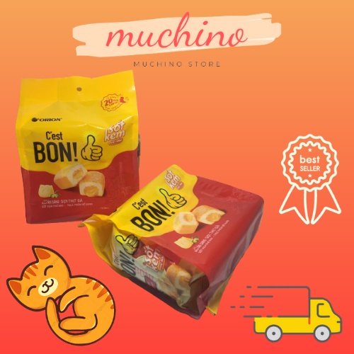 Bánh Ăn Sáng Sợi Thịt Gà C'est Bon Sốt Kem Phô Mai 100g ( 5 gói x 20g )