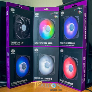 Quạt Fan Case 12cm Cooler Master SickleFlow 120 Không LED, LED White, Red, Blue, RGB, ARGB – tản nhiệt hiệu quả