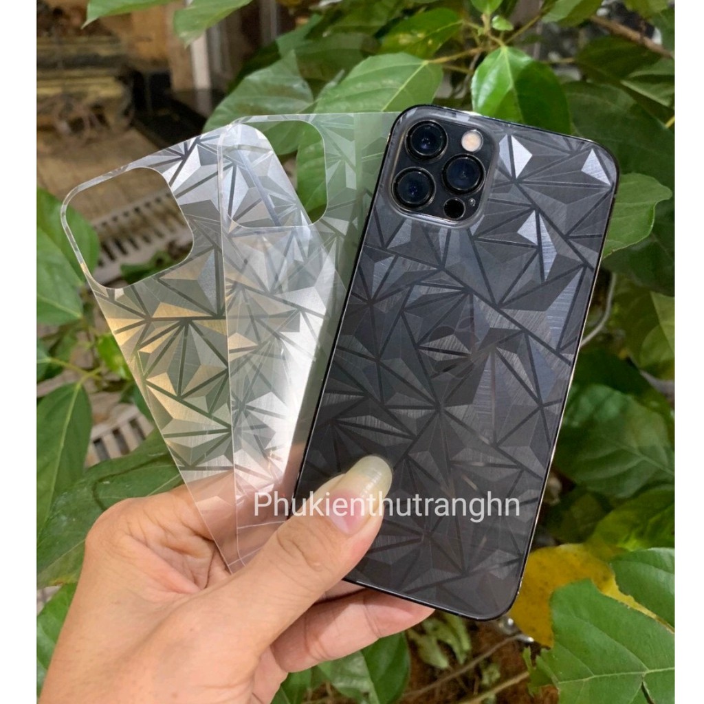 Dán skin mặt sau vân 3D kim cương Nokia X5/ 5.1 PLUS/ X6/ 6.1 PLUS/ X7/ 7.1 PLUS bảo vệ mặt sau máy