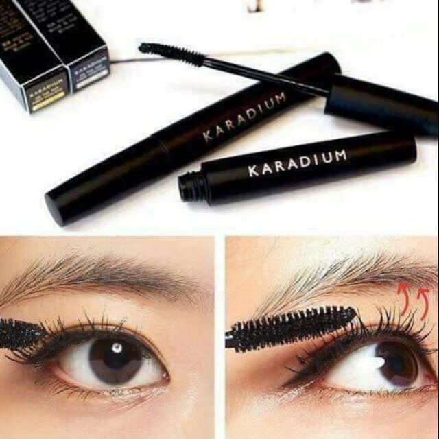 Mascara chống trôi Karadium cong dài dày mi On the Top Fiber Hàn Quốc