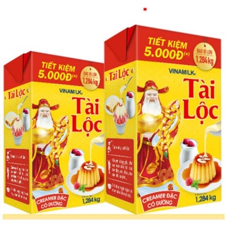 Combo 2 hộp sữa đặc có đường tài lộc vinamilk 1,284kg