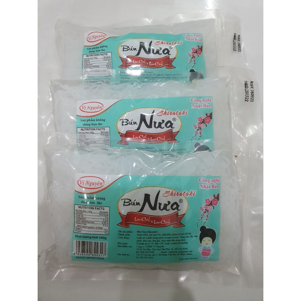 Bún nưa-mì-đậu- phở- miến nưa ăn kiêng keto, das - không carb