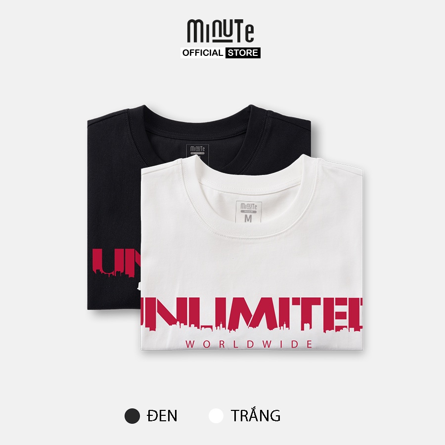 [COMBO BỘ 2] Áo thun nam tay ngắn 100% Cotton co giãn 4 chiều MINUTE UNLIMITED