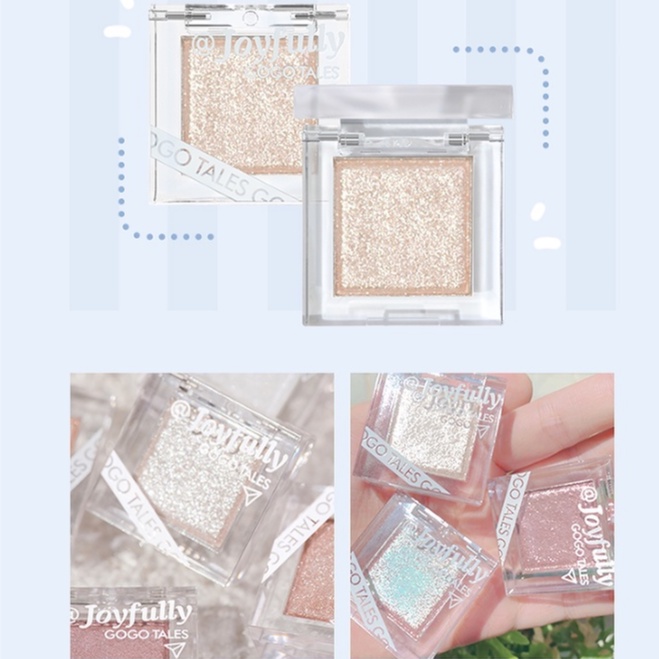 [GOGO TALES]Phấn mắt đơn GOGO TALES sắc Bảng Phấn Mắt Lấp Lánh Trang Điểm má hồng phấn mắt mĩ phẩm nội | BigBuy360 - bigbuy360.vn