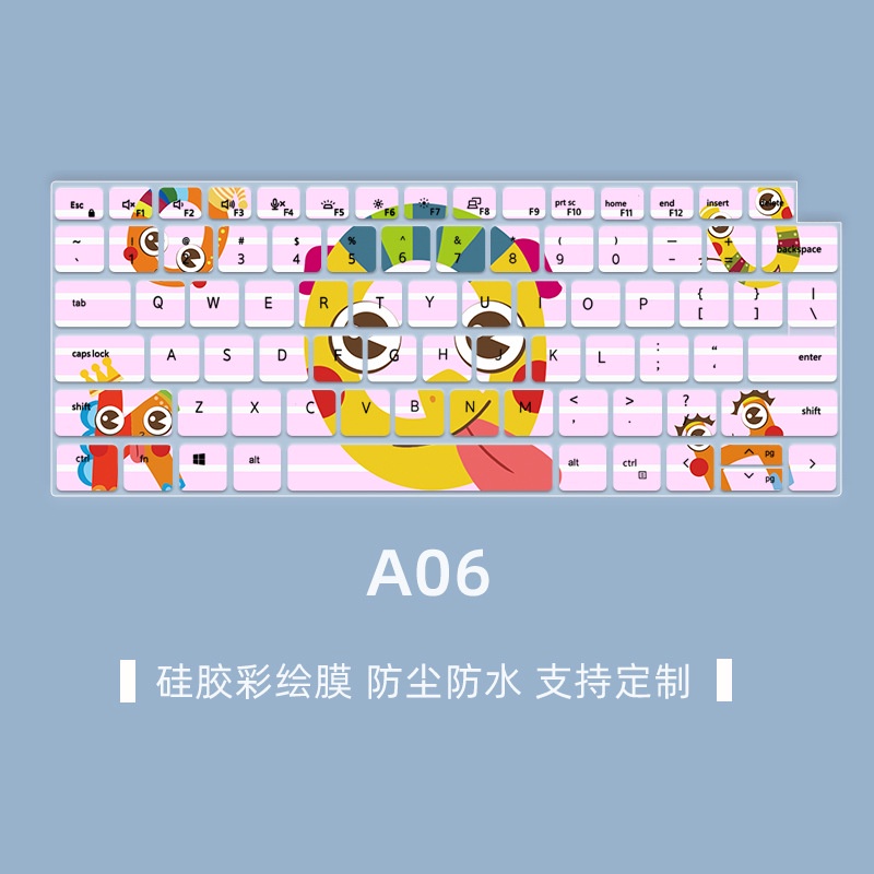 Phim Dán Bảo Vệ Bàn Phím Chống Bụi Bằng Silicon Họa Tiết Hoạt Hình Cho 14 "Dell Latitude 7420 7410 5420 5520 7420 7520 3320 3520 9510