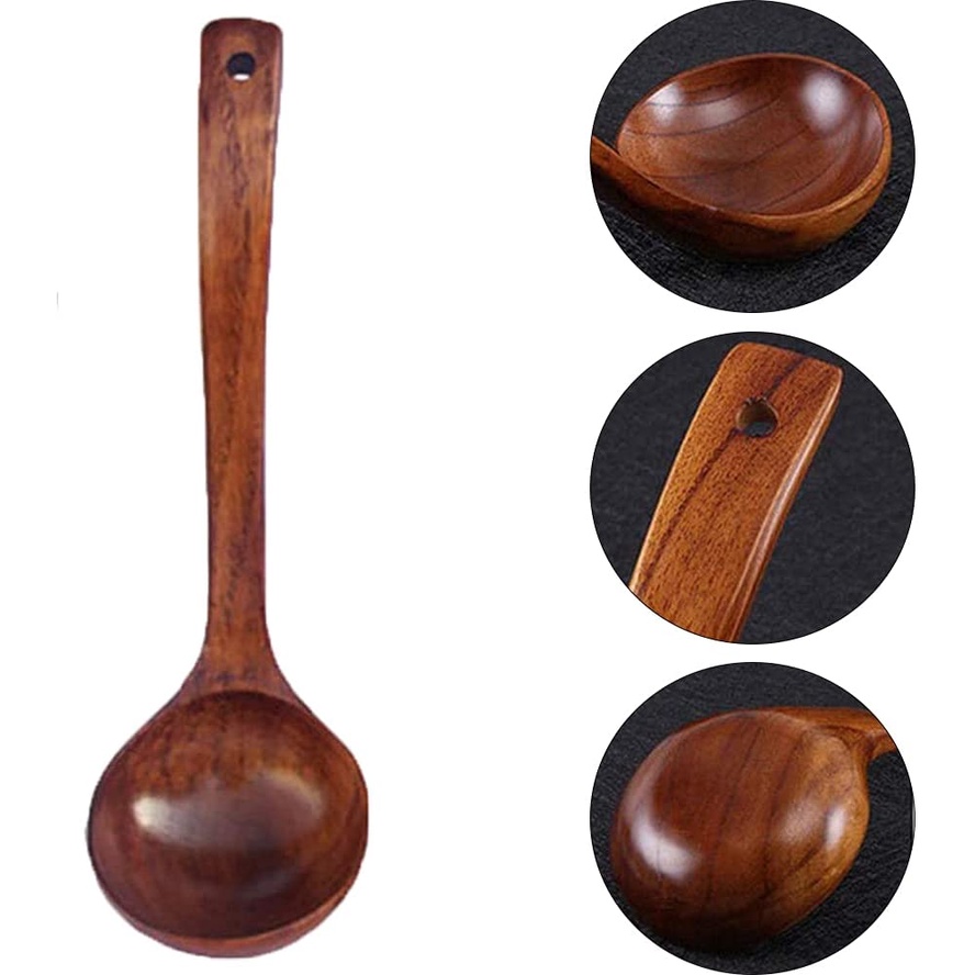 Muỗng Múc Canh Bằng Gỗ Tự Nhiên Tiện Dụng Cho Nhà Bếp