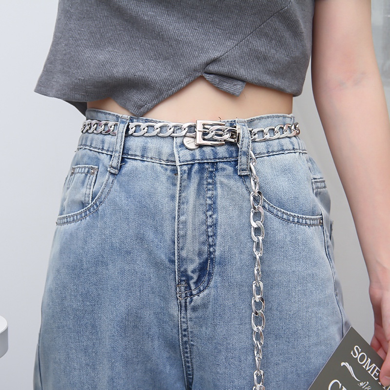 Thắt Lưng Da Khóa Kim Loại Tròn Phong Cách Boho Cổ Điển Thời Trang Cho Nữ