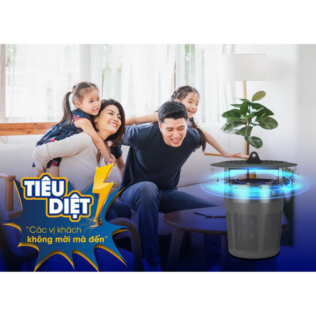 Đèn bắt muỗi rạng đông-Máy bắt muỗi thông minh rạng đông-Đèn thu bắt  côn trùng an toàn-Không gây ồn-Không tạo