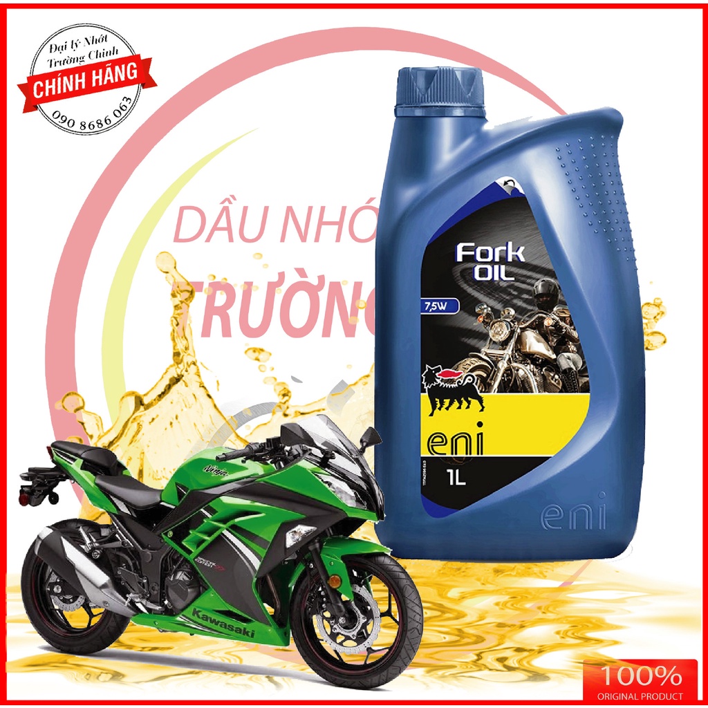 Dầu phuộc nhún Eni Fork Oil 7,5W 1L hàng nhập Ý