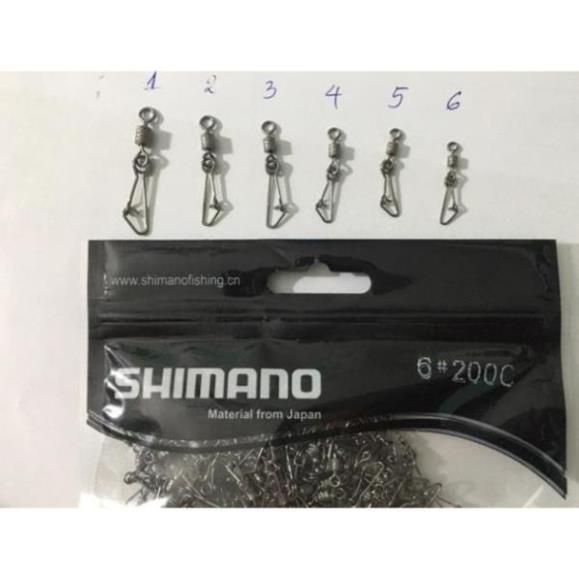 Combo  10 khoá link xoắn 2 vòng Shimano giá cực sốc đồ câu FISHING_HD