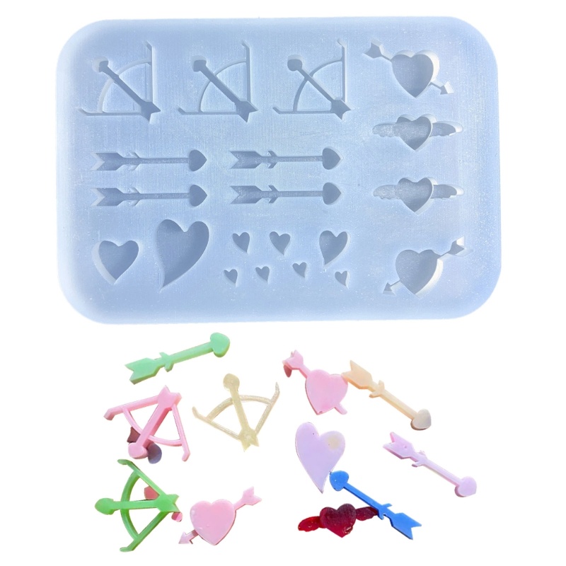 Khuôn Silicone Làm Móc Khóa Hình Cung Thủ Có Cát Chảy Độc Đáo