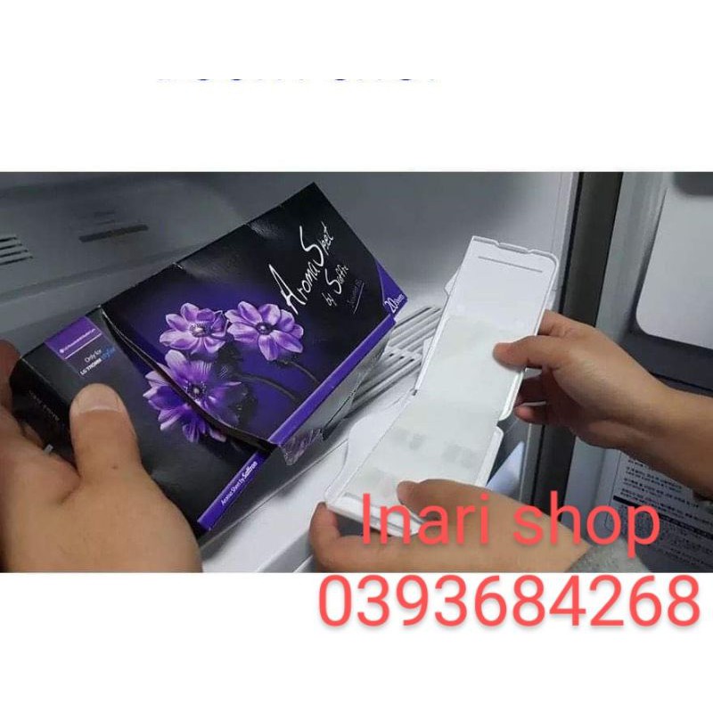 GIẤY THƠM LG - AROMA SHEET TÍM HƯƠNG HOA NHÀI DÙNG CHO MÁY GIẶT KHÔ HẤP SẤY