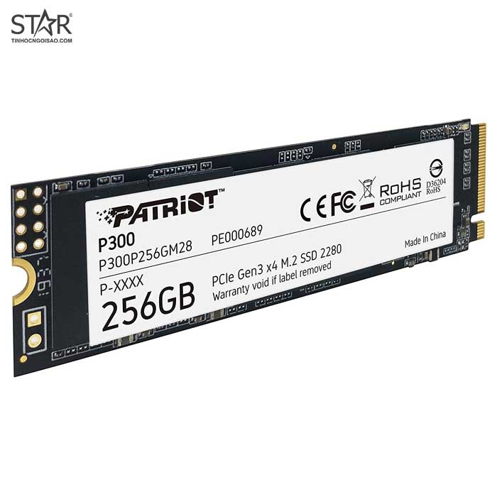 Ổ cứng SSD 256G Patriot P300 M.2 NVMe PCIe Gen3x4 (P300P256GM28) | BigBuy360 - bigbuy360.vn