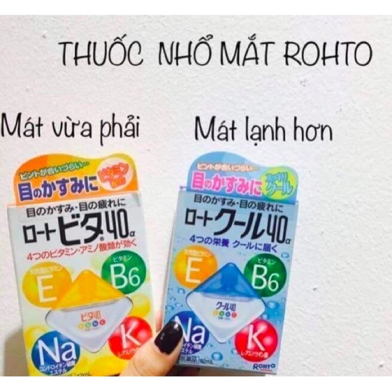 Nhỏ mắt V Rohto Nhật Bản cho đôi mắt sáng ngời