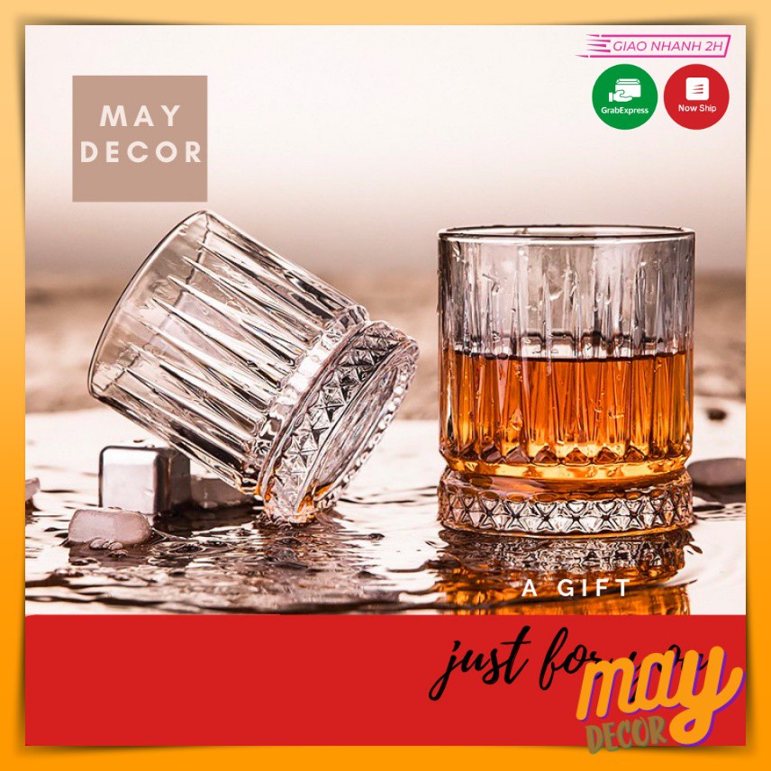 Ly Uống Rượu Đẹp, Ly Whiskey Thuỷ Tinh Sang Trọng Phong Cách Châu Âu | Lizflower